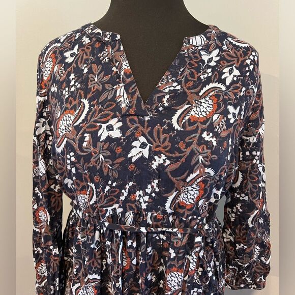 Floral maternity pea in a pod long tunic top - Picture 4 of 9